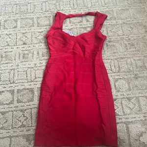 Used red dress - Herve leger